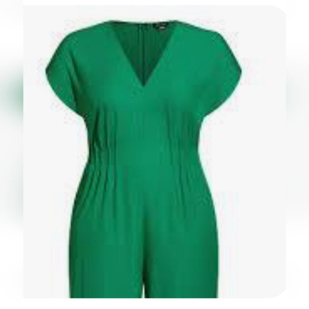City chic jumpsuit aria in greenstone, size Xl/22 - Picture 2 of 6